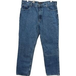 Real Ranch Workwear Men's Regular Fit Jeans Size 40x34 Blue Cotton Denim NWT